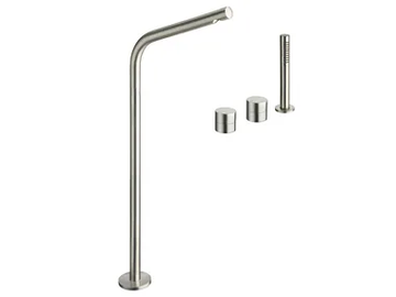 SX CRISX121 - 4 hole floor standing bathtub set with hand shower by CRISTINA Rubinetterie - view 2